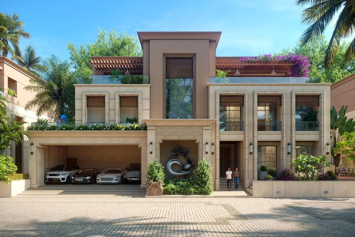 Maison ancienne en pierre claire avec ses volets dans un environnement arboré